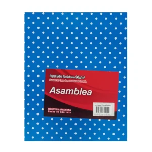 CUADERNO 19X23.5 ASAMBLEA LUNARES AZUL 50 HS RAYADO