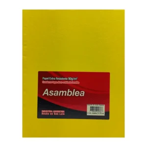 CUADERNO 19X23.5 ASAMBLEA ARAÑA AMARILLO 50 HS RAYADO