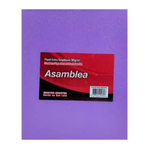 CUADERNO 19X23.5 ASAMBLEA ARAÑA LILA 50 HS RAYADO