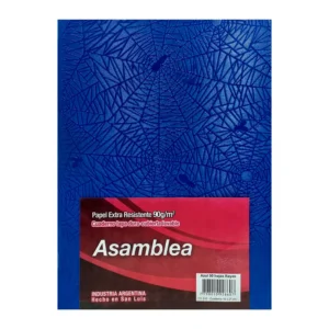 CUADERNO 16X21 ASAMBLEA ARAÑA AZUL 50 HS RAYADO