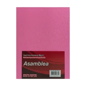 CUADERNO 16X21 ASAMBLEA ARAÑA ROSA 50 HS RAYADO