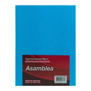 CUADERNO 16X21 ASAMBLEA ARAÑA CELESTE 50 HS RAYADO