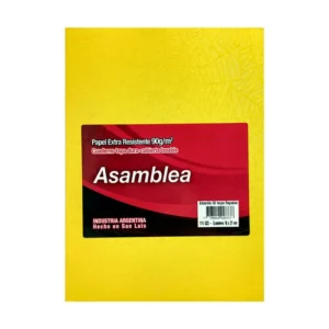 CUADERNO 16X21 ASAMBLEA ARAÑA AMARILLO 50 HS RAYADO