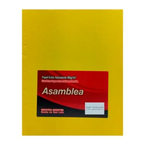 CUADERNO 19X23.5 ASAMBLEA ARAÑA AMARILLO 50 HS CUADRICULADO