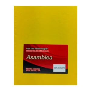 CUADERNO 19X23.5 ASAMBLEA ARAÑA AMARILLO 98 HS CUADRICULADO