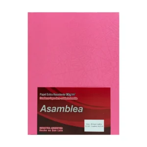 CUADERNO 16X21 ASAMBLEA ARAÑA ROSA 98 HS CUADRICULADO