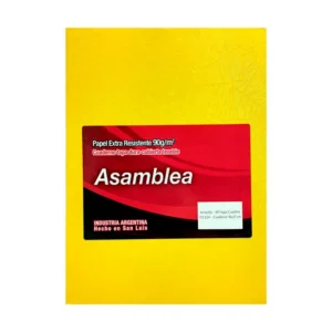 CUADERNO 16X21 ASAMBLEA ARAÑA AMARILLO 98 HS CUADRICULADO