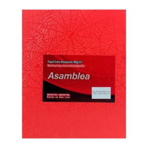 CUADERNO 19X23.5 ASAMBLEA ARAÑA ROJO 98 HS CUADRICULADO CHICO