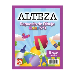 REPUESTO ALTEZA EMBOLSADO Nº 3 DIBUJO COLOR 6 HJS