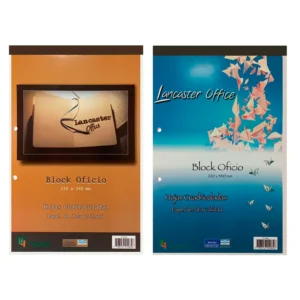 BLOCK LANCASTER OFFICE OFICIO 80 HS CUADRICULADAS 2 PERFORACIONES