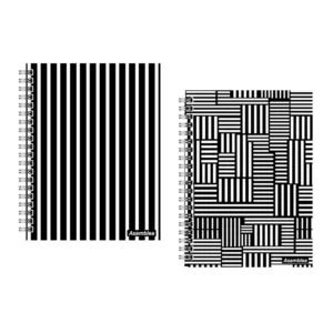CUADERNO 16X21 TAPA DURA BLACK & WHITE 96 HR