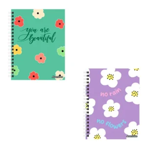 CUADERNO 16X21 TAPA DURA DAISY 96 HR