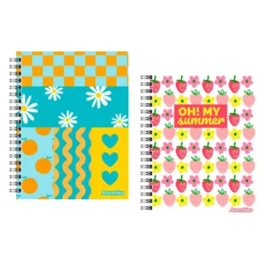 CUADERNO 16X21 TAPA DURA MULTICOLOR 96 HR
