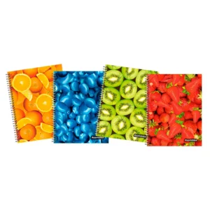 CUADERNO 16X21 TAPA DURA FRUIT 96 HC