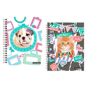 CUADERNO 16X21 TAPA DURA PETS 2 96 HC