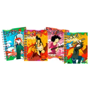 CUADERNO 16X21 TAPA DURA ROCK 120 HR
