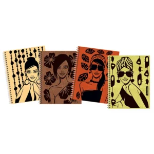 CUADERNO 22X29 TAPA DURA CHICA LOCA FLOCK 96 HR