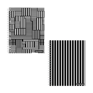 CUADERNO 22X29 TAPA DURA BLACK & WHITE 80 HR