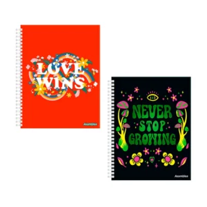 CUADERNO 22X29 TAPA DURA PSICODELICA 80 HR