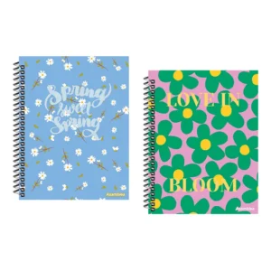 CUADERNO 22X29 TAPA DURA FLORCITAS 80 HR (CON EXHIBIDOR)
