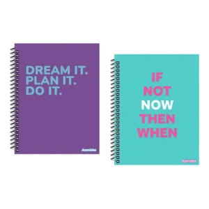 CUADERNO 22X29 TAPA DURA FRASES 80 HR (CON EXHIBIDOR)