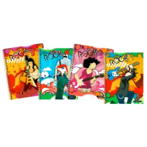 CUADERNO 22X29 TAPA DURA ROCK 80 HC