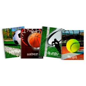 CUADERNO 22X29 TAPA DURA SPORTS 80 HC
