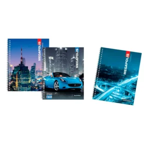 CUADERNO 22X29 TAPA DURA MEGAPOLIS 80 HC