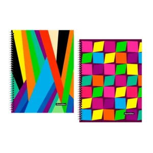 CUADERNO 22X29 TAPA DURA GEOMETRICO 80 HC