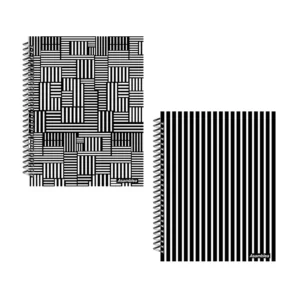 CUADERNO 22X29 TAPA DURA BLACK AND WHITE 120 HC