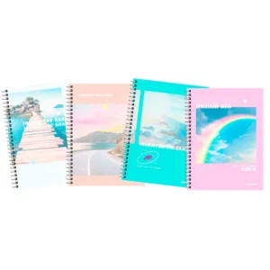 CUADERNO ASAMBLEA PAISAJES PASTELES 21X29.7 ESP 80 HC