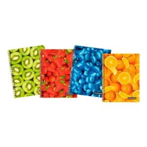 CUADERNO 22X29 TAPA DURA FRUITS 120 HR Y 30 HC