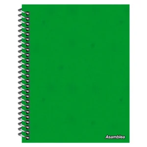 CUADERNO ASAMBLEA 21 X 27 TAPA DURA 60 HR VERDE