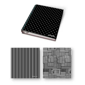 CARPETA 3X40 BLACK & WHITE
