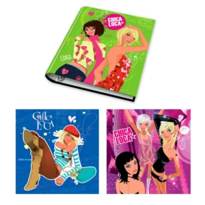CARPETA 3X40 CHICA LOCA GLITTER