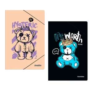 CARPETA 3 SOLAPAS CON ELASTICO BAD BEAR