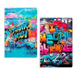 CARPETA 3 SOLAPAS CON ELASTICO FREE ART