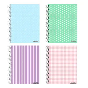 CUADERNO ASAMBLEA TAPA SEMIRIGIDA COLORES PASTEL 21X29.7 ESP 80 HC