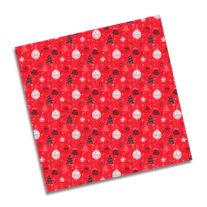 PAPEL DE REGALO 70 X 100 NAVIDAD ROJO