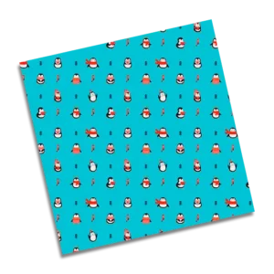 PAPEL DE REGALO 70 X 100 NACIDAD PINGÜINO