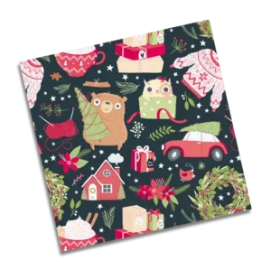 PAPEL DE FORRAR 50 X 70 NAVIDAD OSOS