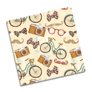 PAPEL DE FORRAR 50 X 70 BICILETAS Y CAMARAS