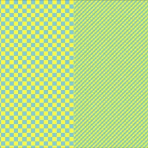 CARTULINA ENTRETENDIA MATE CUADROS AMARILLO TURQ. 50X65