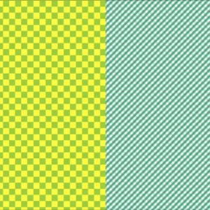 CARTULINA ENTRETENDIA MATE CUADROS BLANCO VERDE AMAR. 50X65
