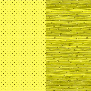 CARTULINA ENTRETENDIA MATE CORAZÓN LUNARES AMARILLO 50X65