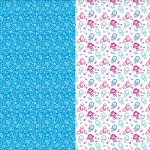 CARTULINA ENTRETENDIA MATE NENES FLORES TURQUESA 50X65