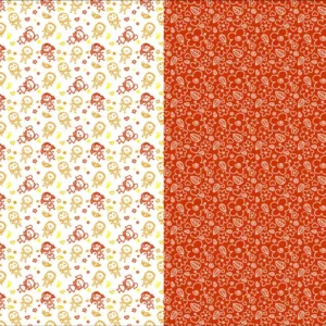 CARTULINA ENTRETENDIA MATE NENES FLORES ROJO 50X65