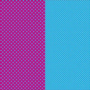 CARTULINA ENTRETENIDA BRILLANTE LUNARES FUCSIA TURQ. 50X65