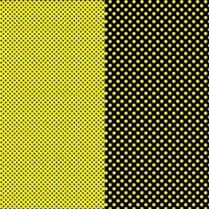 CARTULINA ENTRETENIDA BRILLANTE LUNARES AMARILLO NEGRO 50X65