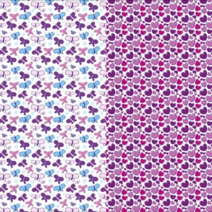 CARTULINA ENTRETENDIA BRILLANTE CORAZÓN MARIP. VIOLE. 50X65